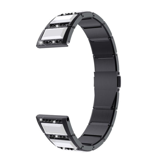 Stainless Steel Diamond Encrusted Replacement Watchbands, For Samsung Galaxy Watch 3 45mm, For Samsung Galaxy Watch Active2 44mm / Watch Active2 40mm / Watch Active, For Samsung Galaxy Watch 3 41mm