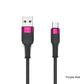 TOTUDESIGN BL-013 Dyson Series 5A USB to USB-C / Type-C Silicone Fast Data Cable, Length: 1.2m(Purple Red)