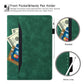Business Leather Case for iPad 9.7/Pro 9.7/Air 2 with Holder, Card Slots, Photo Frame, Sleep/Wake Function (Green)