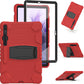 3-Layer Protection Screen Frame + PC + Silicone Shockproof Combination Case with Holder, For Samsung Galaxy Tab S7+/S7 FE 12.4 inch
