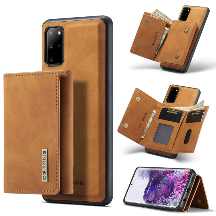 DG.MING M1 Series 3-Fold Multi Card Wallet  Back Cover Shockproof Case with Holder Function, For Samsung Galaxy S20 Ultra, For Samsung Galaxy S20+