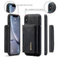 DG.MING M2 Series 3-Fold Multi Card Bag + Magnetic Back Cover Shockproof Case with Wallet & Holder Function, For iPhone X, For iPhone XS, For iPhone XS Max