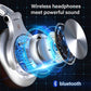 Head-mounted Wireless Bluetooth Stereo Headset, A70 Black, A70 Black Red