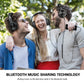 Head-mounted Wireless Bluetooth Stereo Headset, A70 Black, A70 Black Red