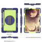 360 Degree Rotation Contrast Color Shockproof Silicone + PC Case with Holder & Hand Grip Strap & Shoulder Strap, For Samsung Galaxy Tab S7 FE T730 / T735