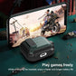 Wireless Earphones Shockproof Bumblebee Silicone Protective Case with Switch & Hook For AirPods 3(Black Green)