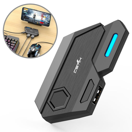 HXSJ P3 Bluetooth 5.0 Keyboard Mouse Converter Shooting Game Auxiliary Tool(Black)