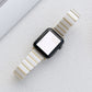 Ceramic One-bead Steel Strap Watchband For Apple Watch Series, 7 41mm / 6&SE&5&4 40mm / 3&2&1 38mm, 7 45mm / 6&SE&5&4 44mm / 3&2&1 42mm