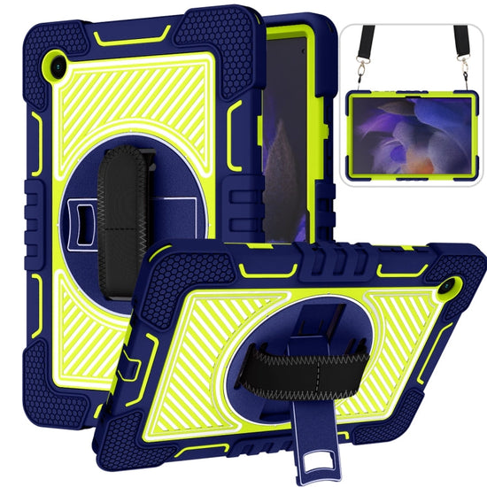 360 Degree Rotation Contrast Color Silicone + PC Tablet Case, For Samsung Galaxy Tab A8 10.5 2021