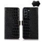 Crocodile Top Layer Cowhide Leather Phone Case, For Xiaomi 12 Pro, For Samsung Galaxy S22+ 5G, For Samsung Galaxy S22 Ultra 5G, For Samsung Galaxy S22 5G