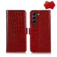 Crocodile Top Layer Cowhide Leather Phone Case, For Xiaomi 12 Pro, For Samsung Galaxy S22+ 5G, For Samsung Galaxy S22 Ultra 5G, For Samsung Galaxy S22 5G