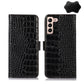 Crocodile Top Layer Cowhide Leather Phone Case, For Xiaomi 12 Pro, For Samsung Galaxy S22+ 5G, For Samsung Galaxy S22 Ultra 5G, For Samsung Galaxy S22 5G