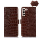 Crocodile Top Layer Cowhide Leather Phone Case, For Xiaomi 12 Pro, For Samsung Galaxy S22+ 5G, For Samsung Galaxy S22 Ultra 5G, For Samsung Galaxy S22 5G
