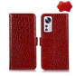 Crocodile Top Layer Cowhide Leather Phone Case, For Xiaomi 12 Pro, For Samsung Galaxy S22+ 5G, For Samsung Galaxy S22 Ultra 5G, For Samsung Galaxy S22 5G