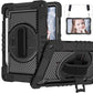360 Degree Rotation Contrast Color Silicone+PC Tablet Case, For Samsung Galaxy Tab S7 / S8