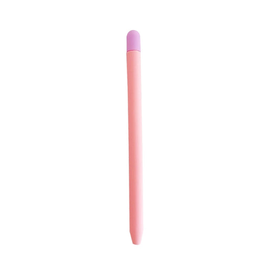 Contrasting Color Silicone Protective Case For Apple Pencil 2(Pink)
