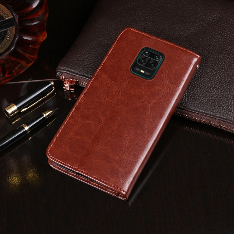 idewei Crazy Horse Texture Horizontal Flip Leather Case with Holder & Card Slots & Wallet, For Xiaomi Redmi Note 9 Pro, For Xiaomi Redmi Note 9 Pro Max, For Galaxy A11