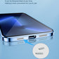 For iPhone 14 Pro Max 9D Plated Lens Film Clear Phone Case (Black)