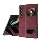 Mature Window View Flip Leather Phone Case, For Samsung Galaxy Z Fold4, For Samsung Galaxy Z Fold3 5G
