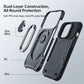 JOYROOM PC + TPU Dual-layer Shockproof Phone Case with Rotating Holder, For iPhone 14 Pro