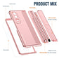 2 in 1 Detachable PC Folding Phone Case with Holder & Pen Slot, For Samsung Galaxy Z Fold4
