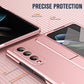 2 in 1 Detachable PC Folding Phone Case with Holder & Pen Slot, For Samsung Galaxy Z Fold4
