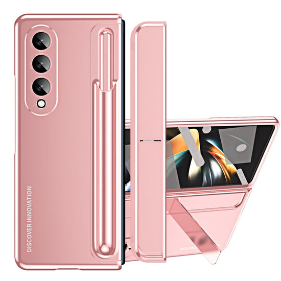 2 in 1 Detachable PC Folding Phone Case with Holder & Pen Slot, For Samsung Galaxy Z Fold4