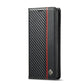 For Google Pixel 6a LC.IMEEKE Carbon Fiber Leather Phone Case(Vertical Black)