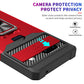 For Google Pixel 7a Camera Shield Card Slot Phone Case with Ring Holder(Black)