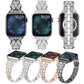 3-Leaf Clover Diamond Watch Band For Apple Watch Ultra 49mm&Watch Ultra 2 49mm / Series 9&8&7 45mm / SE 3&SE 2&6&SE&5&4 44mm / 3&2&1 42mm(Rose Gold)