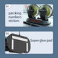 F622U Car Creative Folding Rotatable Double Head Electric Cooling Fan with Dual USB Charging Port, Style:USB Universal