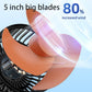 F622U Car Creative Folding Rotatable Double Head Electric Cooling Fan with Dual USB Charging Port, Style:USB Universal