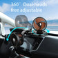 F622U Car Creative Folding Rotatable Double Head Electric Cooling Fan with Dual USB Charging Port, Style:USB Universal