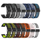 22mm Double-row Hole Folding Black Buckle Two-color Silicone Watch Band(Orange Black)