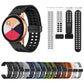 22mm Double-row Hole Folding Black Buckle Two-color Silicone Watch Band(Orange Black)