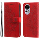 Seven-petal Flowers Embossing Leather Phone Case, For Huawei Enjoy 80, For Huawei nova 13 Pro, For Huawei nova 13 / nova 12, For Huawei Enjoy 70 Pro