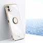 XINLI Straight Edge 6D Electroplate TPU Phone Case with Ring Holder, For Samsung Galaxy F14 5G, For Samsung Galaxy M14 5G, For Samsung Galaxy A04e 4G