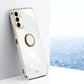 XINLI Straight Edge 6D Electroplate TPU Phone Case with Ring Holder, For Samsung Galaxy F14 5G, For Samsung Galaxy M14 5G, For Samsung Galaxy A04e 4G