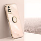 XINLI Straight Edge 6D Electroplate TPU Phone Case with Ring Holder, For Xiaomi Redmi Note 12S 4G, For Xiaomi Redmi Note 12 Pro 4G, For Xiaomi Redmi Note 12 Turbo