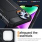 For iPhone 14 Pro Matte Holder Phone Case(Black)