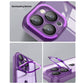For iPhone 15 Pro Invisible Lens Bracket Matte Transparent MagSafe Phone Case(Pink)