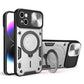 CD Texture Sliding Camshield Magnetic Holder Phone Case, For iPhone 15, For iPhone 14 Plus, For iPhone 14, For iPhone 14 Pro