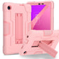 Contrast Color Silicone Hybrid PC Tablet Case with Holder, For TCL Tab 8 LE / WiFi
