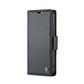 For iPhone 14 CaseMe 023 Butterfly Buckle Litchi Texture RFID Anti-theft Leather Phone Case(Black)