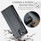 For iPhone 14 CaseMe 023 Butterfly Buckle Litchi Texture RFID Anti-theft Leather Phone Case(Black)