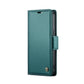 For iPhone 13 mini CaseMe 023 Butterfly Buckle Litchi Texture RFID Anti-theft Leather Phone Case(Pearly Blue)