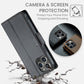 For iPhone 13 Pro Max CaseMe 023 Butterfly Buckle Litchi Texture RFID Anti-theft Leather Phone Case(Black)