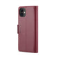 For iPhone 11 CaseMe 023 Butterfly Buckle Litchi Texture RFID Anti-theft Leather Phone Case(Wine Red)