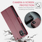 For iPhone 11 CaseMe 023 Butterfly Buckle Litchi Texture RFID Anti-theft Leather Phone Case(Wine Red)