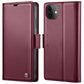 For iPhone 11 CaseMe 023 Butterfly Buckle Litchi Texture RFID Anti-theft Leather Phone Case(Wine Red)